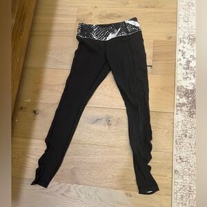 lululemon athletica Black and White Leggings